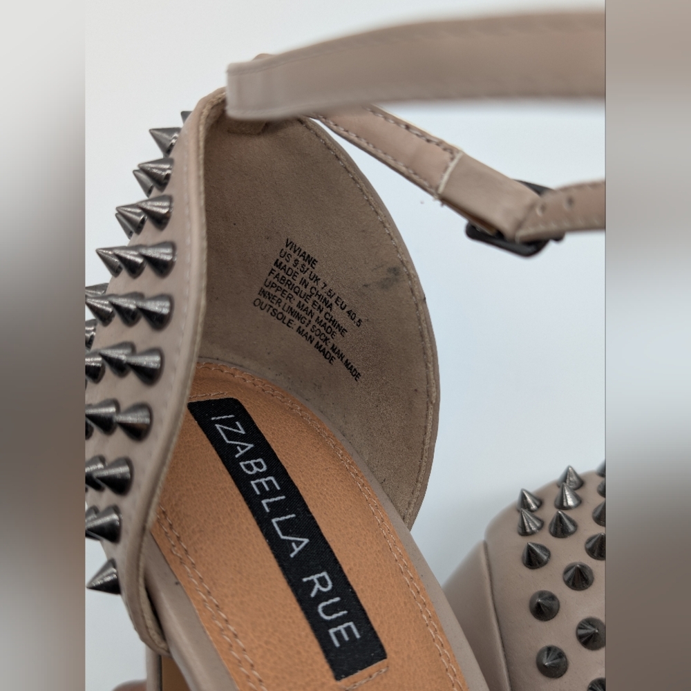 Viviane Spiked Peep Toe Heel 9.5 NEW - Picture 7 of 7